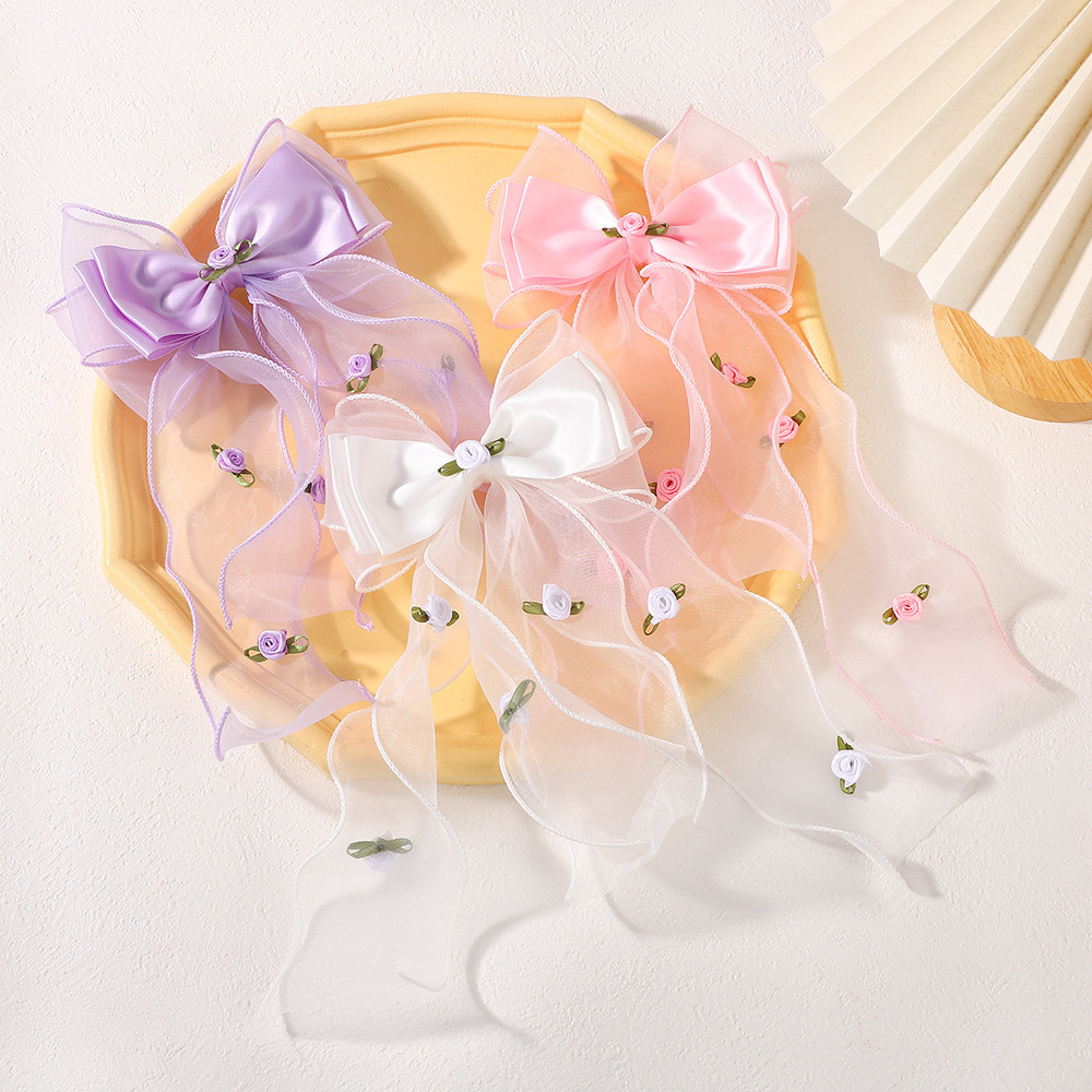 Embroidery Love - 1 Buah Jepit Rambut Bordir Bunga