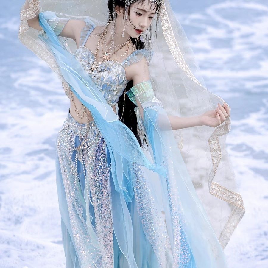 Embroidery Style - Set Kostum Pesta Cosplay Peri Tari