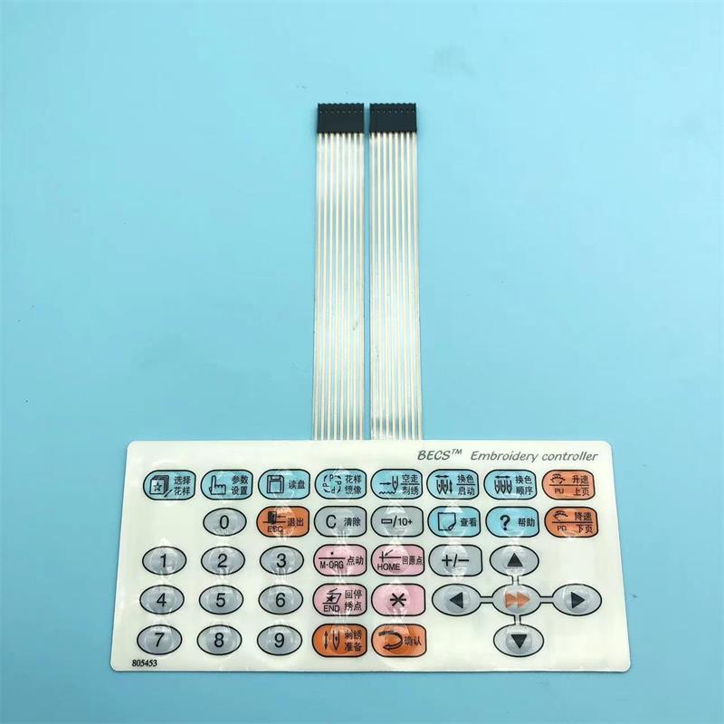 Embroidery Operator - Mesin Domestik Tombol Pengoperasian Tampilan Layar