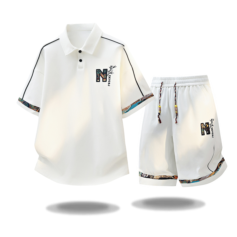 Set Kaos Lengan Pendek Olahrag - Embroidery In The Piece ulasan dan harga