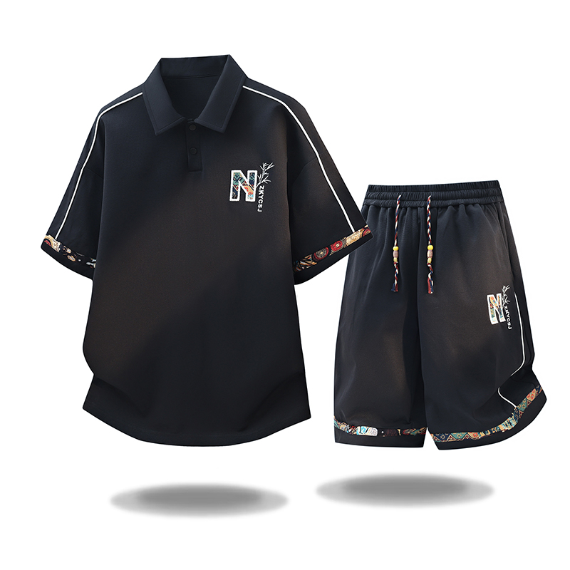 Set Kaos Lengan Pendek Olahrag - Embroidery In The Piece ulasan dan harga