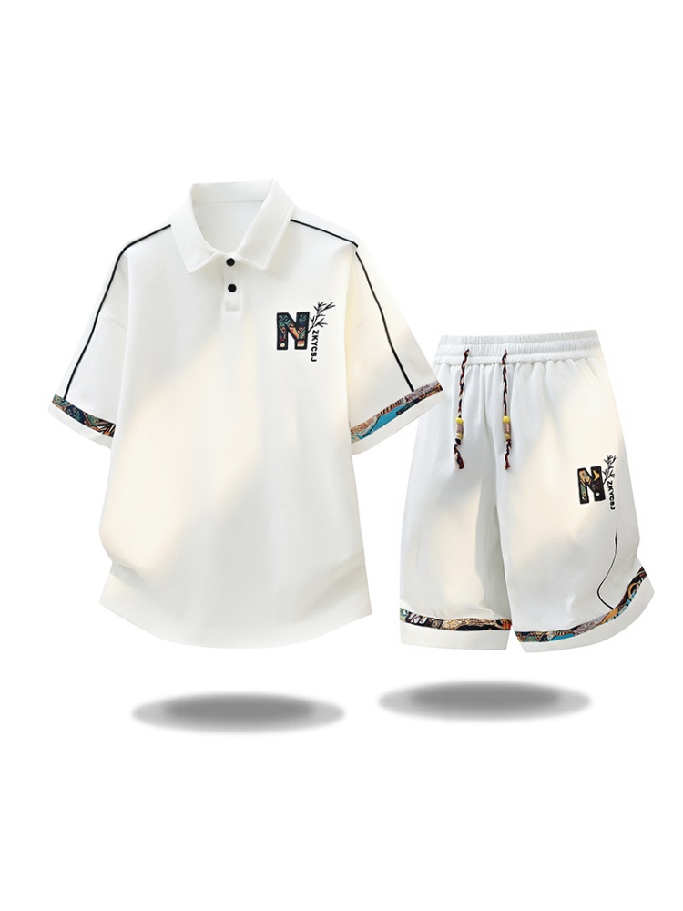 Set Kaos Lengan Pendek Olahrag - Embroidery In The Piece ulasan dan harga