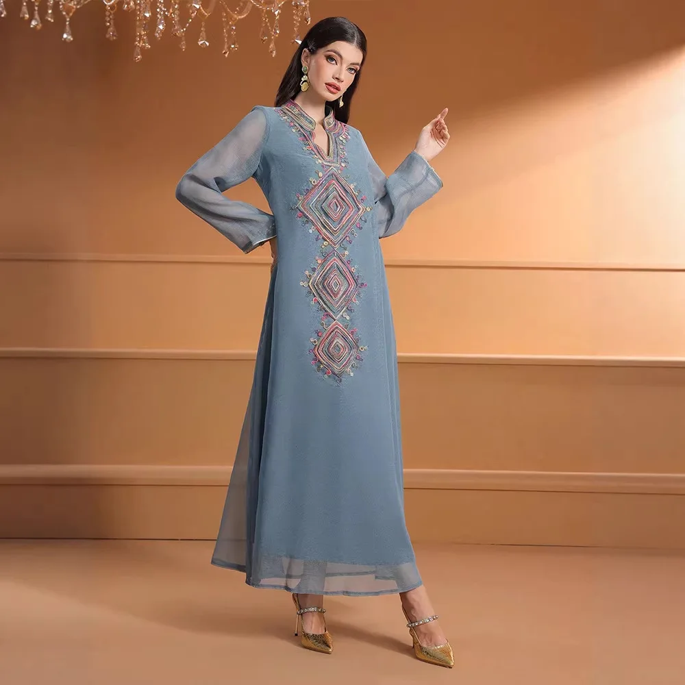 Gaun Bordir Muslim Ramadan 202 - Embroidery Arabic ulasan dan harga
