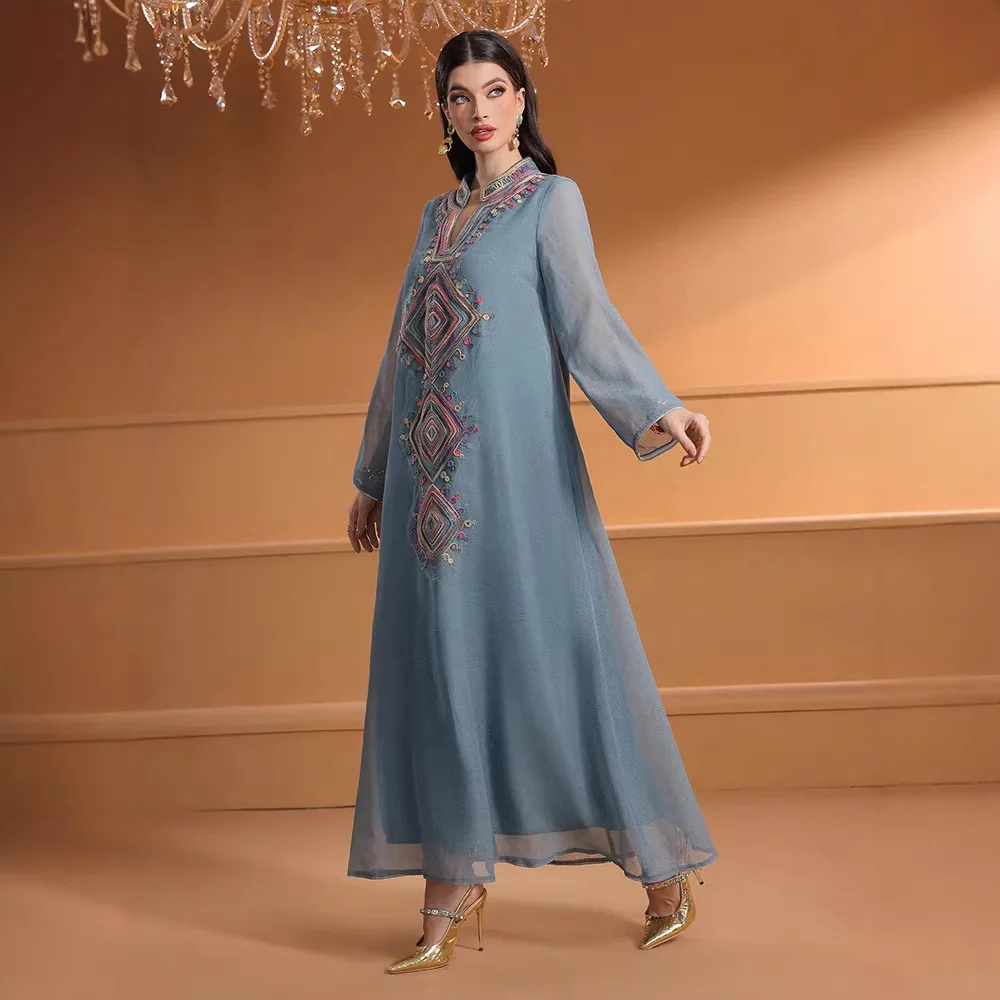 Gaun Bordir Muslim Ramadan 202 - Embroidery Arabic ulasan dan harga