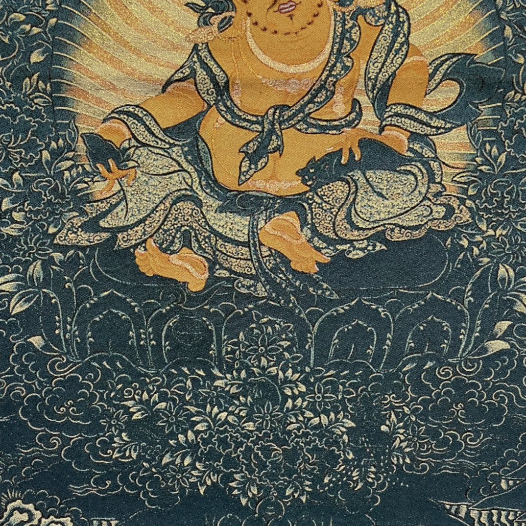 Sulaman Thangka Buddhisme Tibe - Embroidery Yellow ulasan dan harga