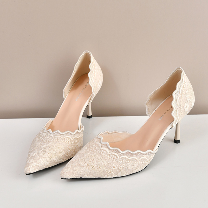 Sepatu Pengantin Wanita Hak Ti - Embroidery In The Piece ulasan dan harga