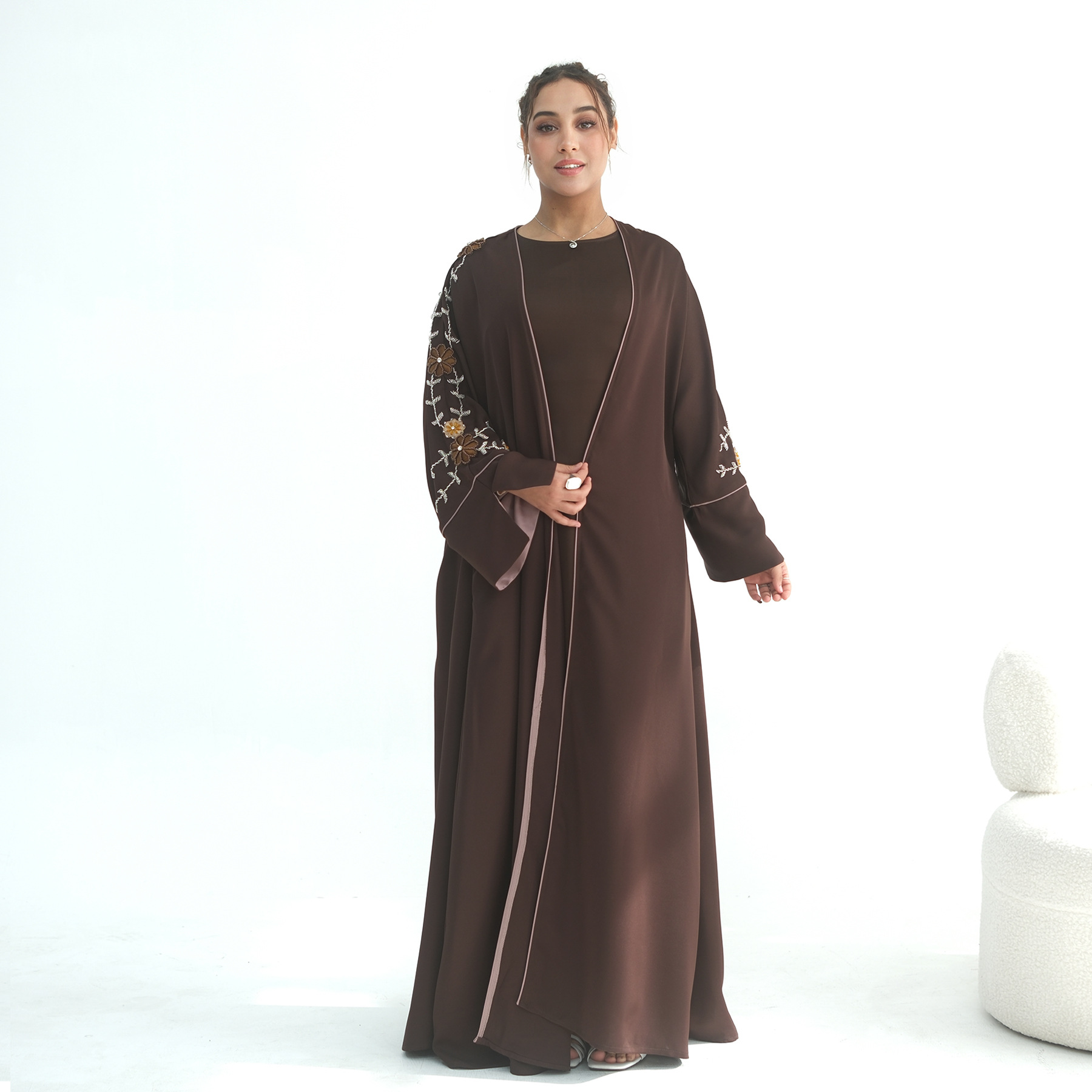 Abaya Wanita Bordir Manik-Mani - Embroidery Arabic ulasan dan harga