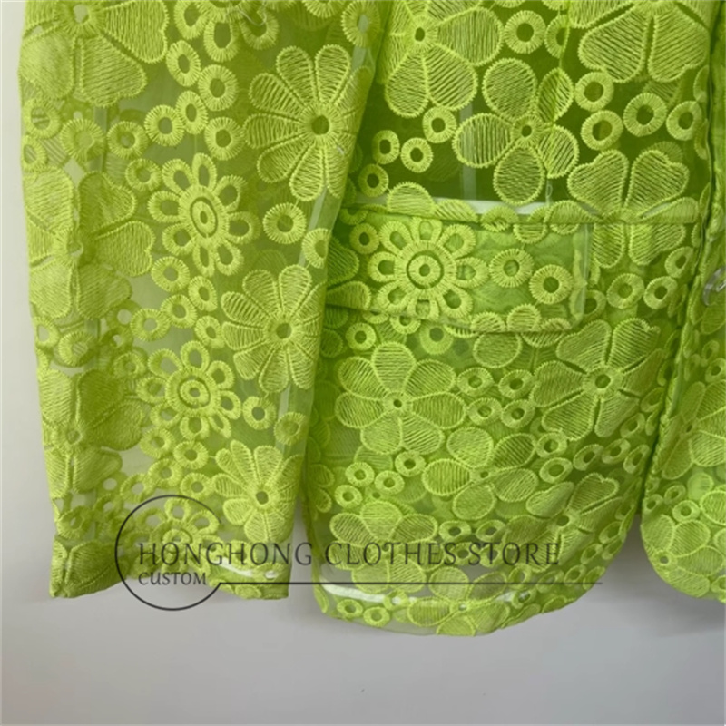 Organza tembus pandang bordir  - Embroidery Yellow ulasan dan harga