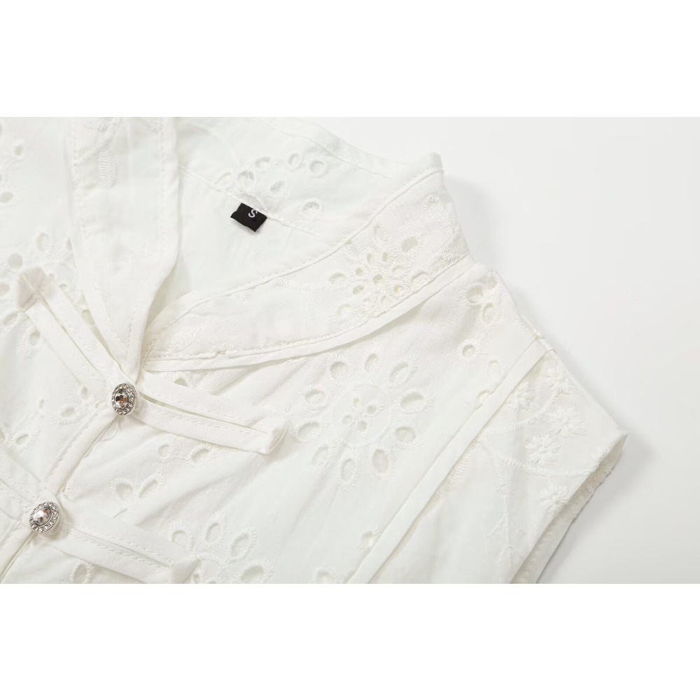 Set Rok Bordir Wanita Warna Pu - Embroidery Eyelet ulasan dan harga