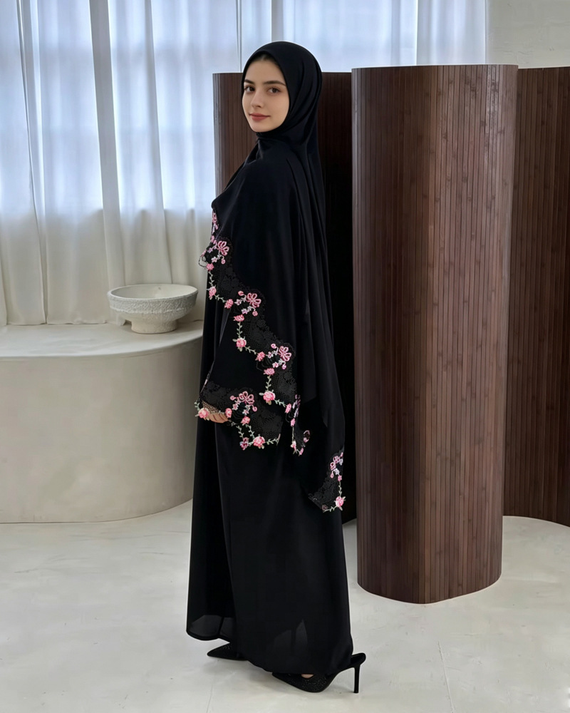 Gaun Lebaran Wanita Muslim Aba - Embroidery Arabic ulasan dan harga