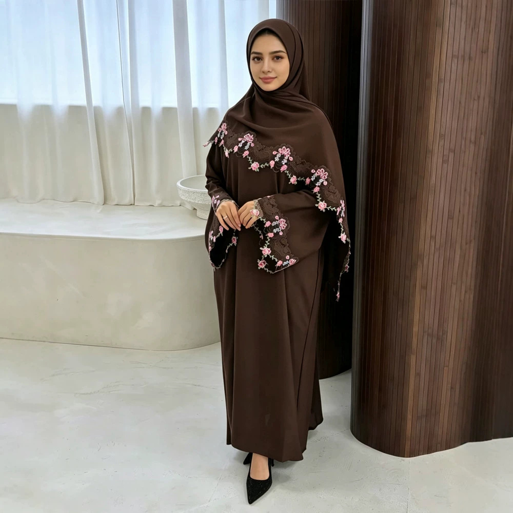 Gaun Lebaran Wanita Muslim Aba - Embroidery Arabic ulasan dan harga