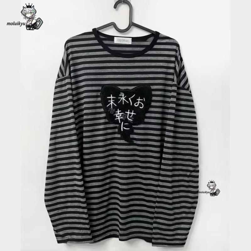 Kaos Lengan Panjang Kerah O Vi - Embroidery Style ulasan dan harga