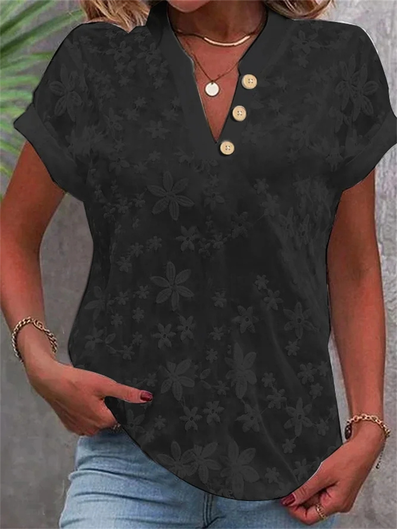 Kemeja crop putih renda wanita - Embroidery Eyelet ulasan dan harga