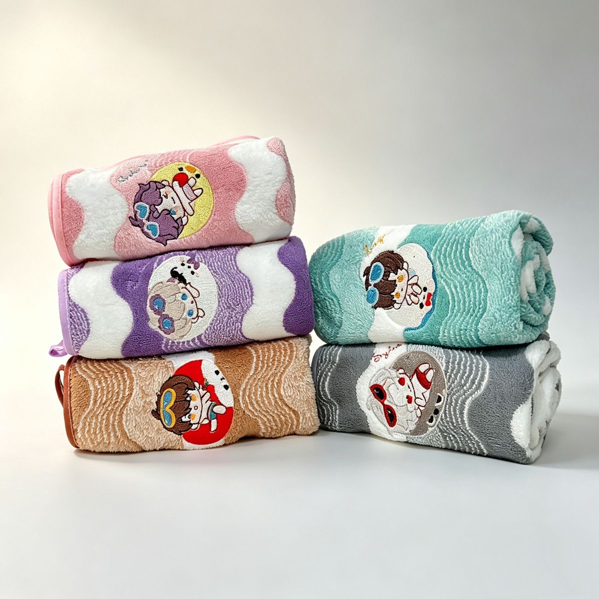 Handuk Tangan Anime Love and D - Embroidery Love ulasan dan harga