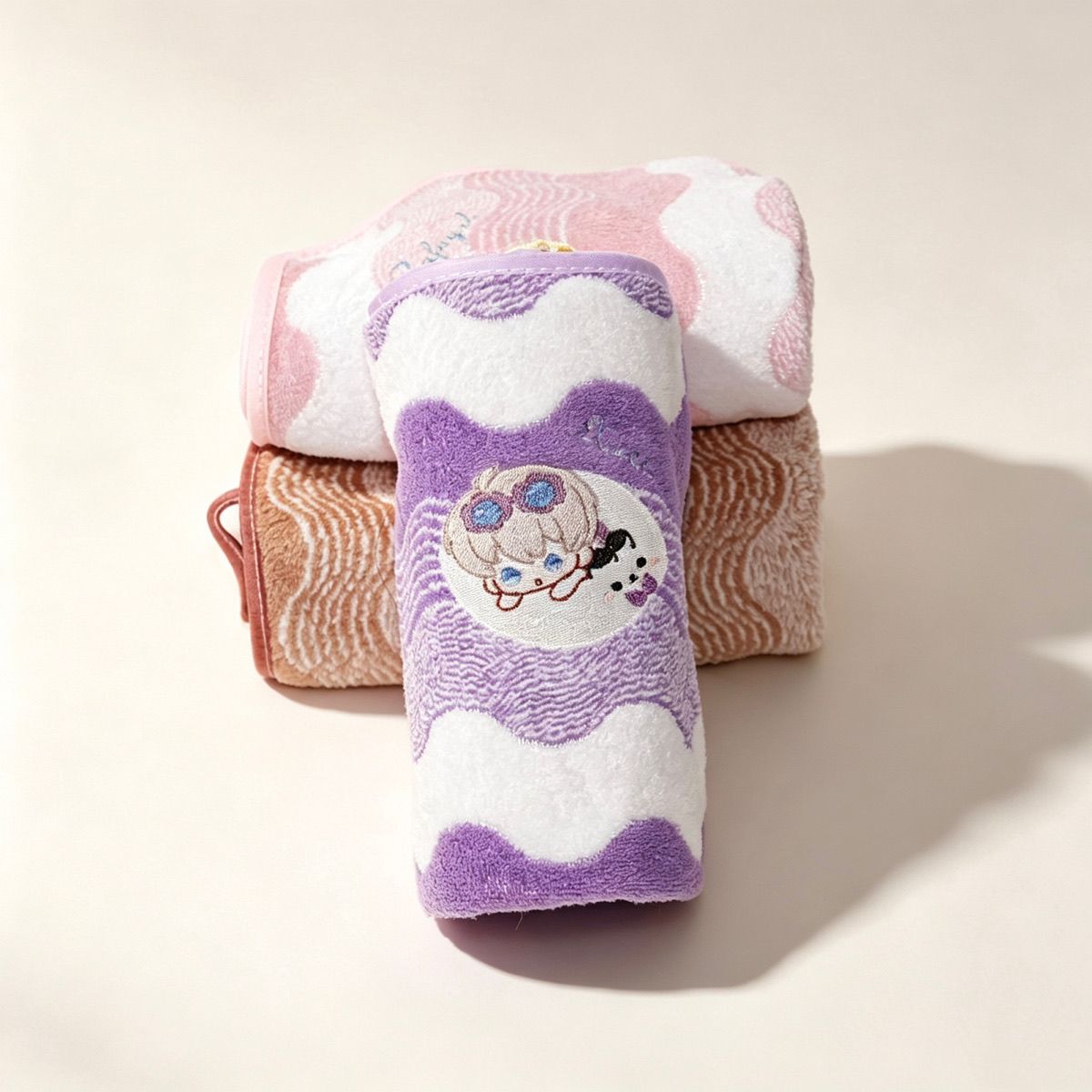 Handuk Tangan Anime Love and D - Embroidery Love ulasan dan harga