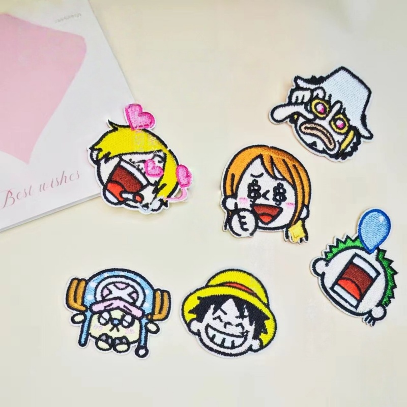 Patch Kain Anime One Piece Str - Embroidery In The Piece ulasan dan harga