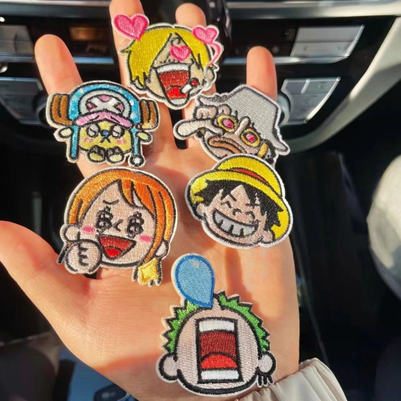 Patch Kain Anime One Piece Str - Embroidery In The Piece ulasan dan harga
