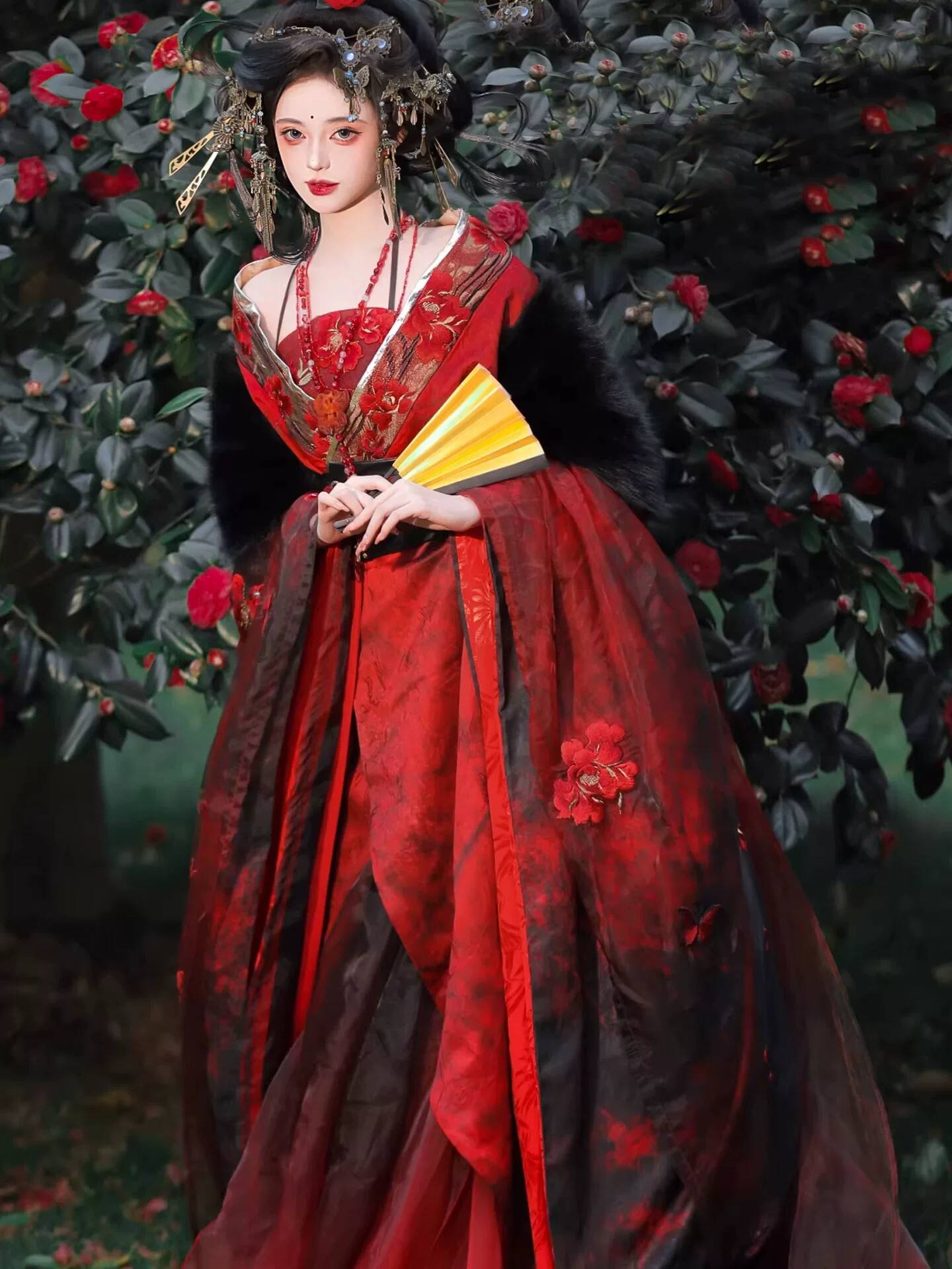 Hanfu Merah Datura Baru untuk  - Embroidery Style ulasan dan harga