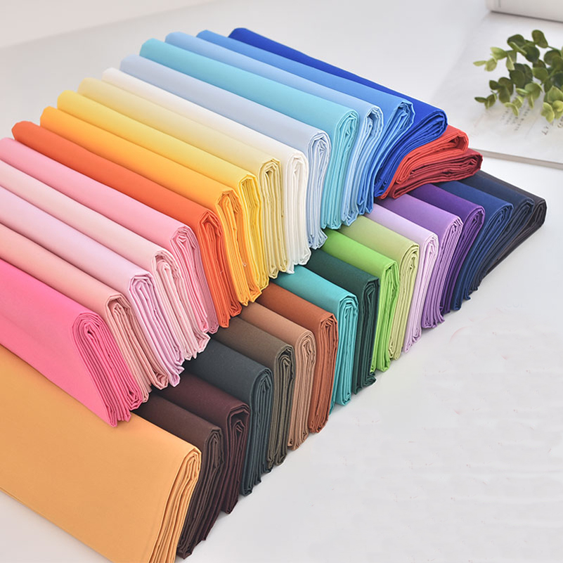 Kain Katun Poplin Warna Solid  - Linen Fabric Natural ulasan dan harga