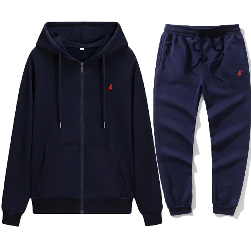 Setelan Hoodie Klasik Pria 202 - Embroidery Style ulasan dan harga