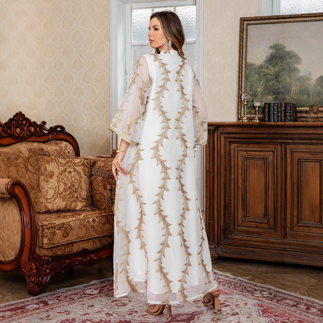 Gaun Wanita Idul Fitri Muslim  - Embroidery Arabic ulasan dan harga