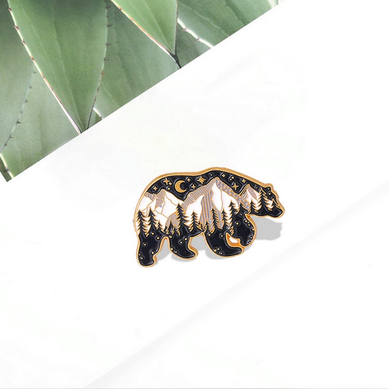Mama Papa Bear Pin Enamel Kust - Embroidery Love ulasan dan harga