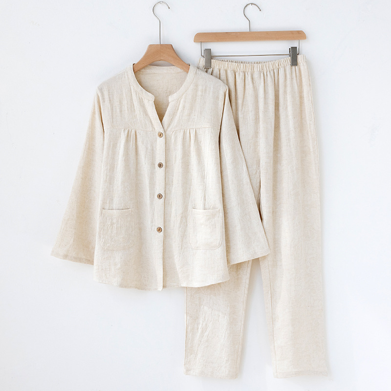Piyama Wanita Gaya Jepang Kera - Linen Fabric Natural ulasan dan harga