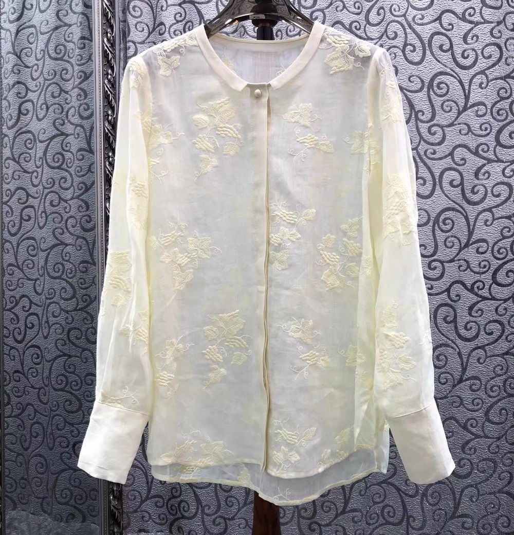Blus Gaya Fashion Terbaru Berk - Embroidery Yellow ulasan dan harga