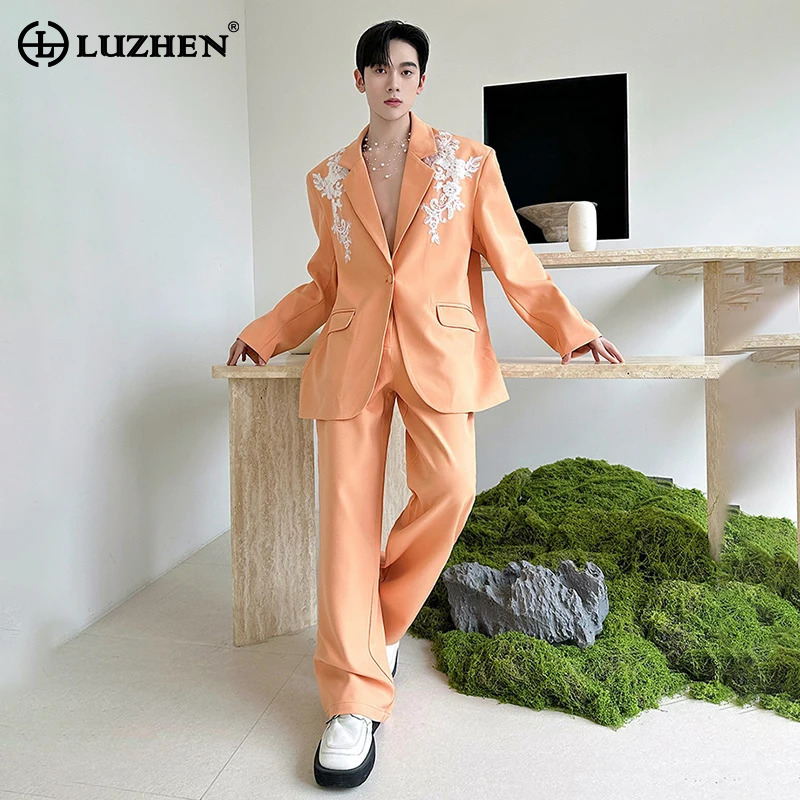 LUZHEN Setelan Dua Potong Mewa - Embroidery In The Piece ulasan dan harga