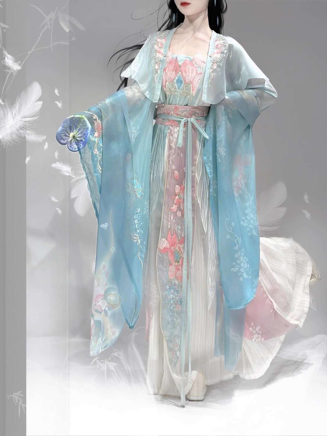 Rok Panjang Pinggang Bordir In - Embroidery In The Piece ulasan dan harga