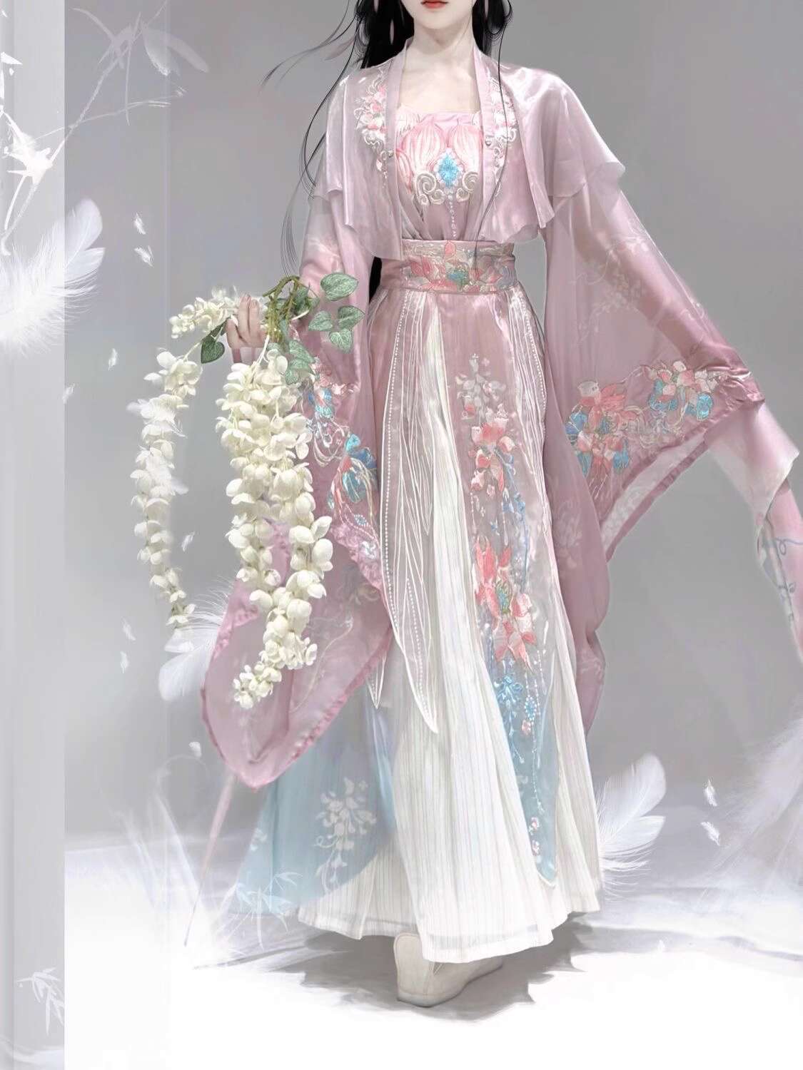 Rok Panjang Pinggang Bordir In - Embroidery In The Piece ulasan dan harga